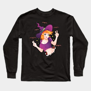 Kawaii witch Long Sleeve T-Shirt